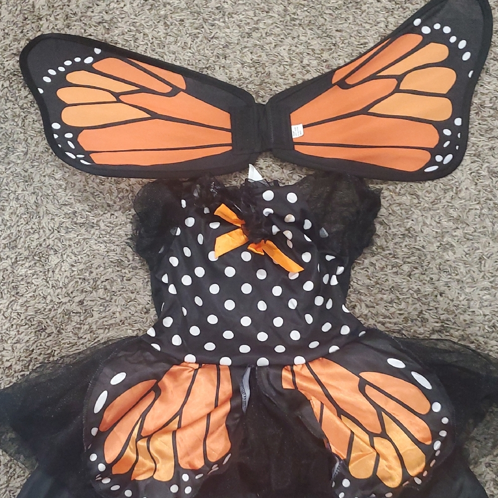 Orange and Black Butterfly Kids Costume